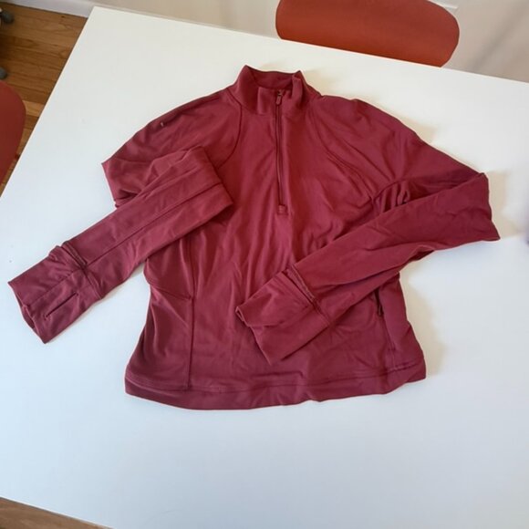 It's Rulu Run Cropped / Crop Half Zip Mulled Wine / MLWI - Picture 5 of 8